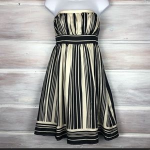 Corey Lynn Calter Striped Strapless Dress